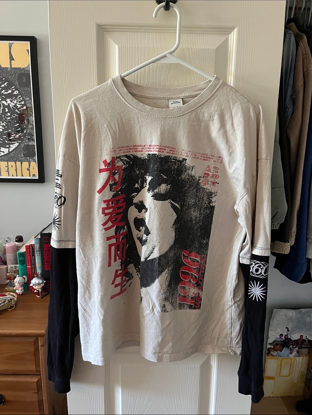 Urban Outfitters Graphic Long-Sleeve Layered Tee